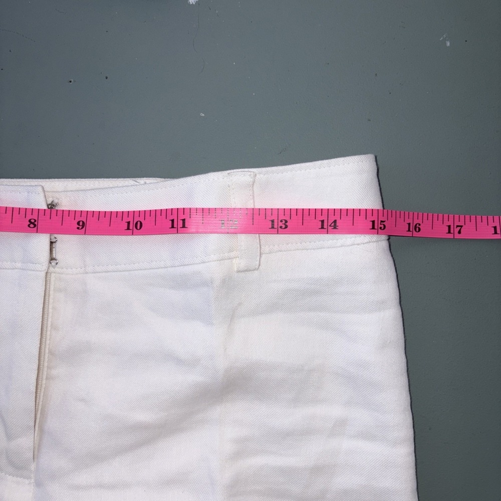 Alfani Linen Blend Size 2 Dressy Cropped Workwear Pants Women's Size 2 Lined - Picture 6 of 9